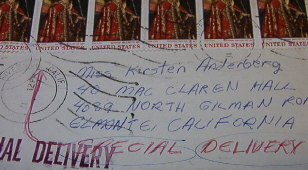 letter addressed to kirsten anderberg at maclaren hall, postdated january 1969