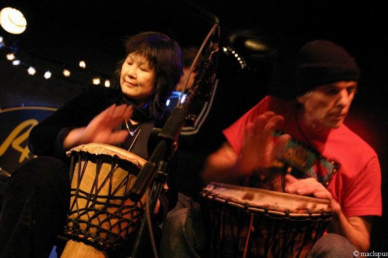 Lai Yee Ho & Michael Clark ripping a rhythm @ the Rivoli, Toronto (photo by maclupus)